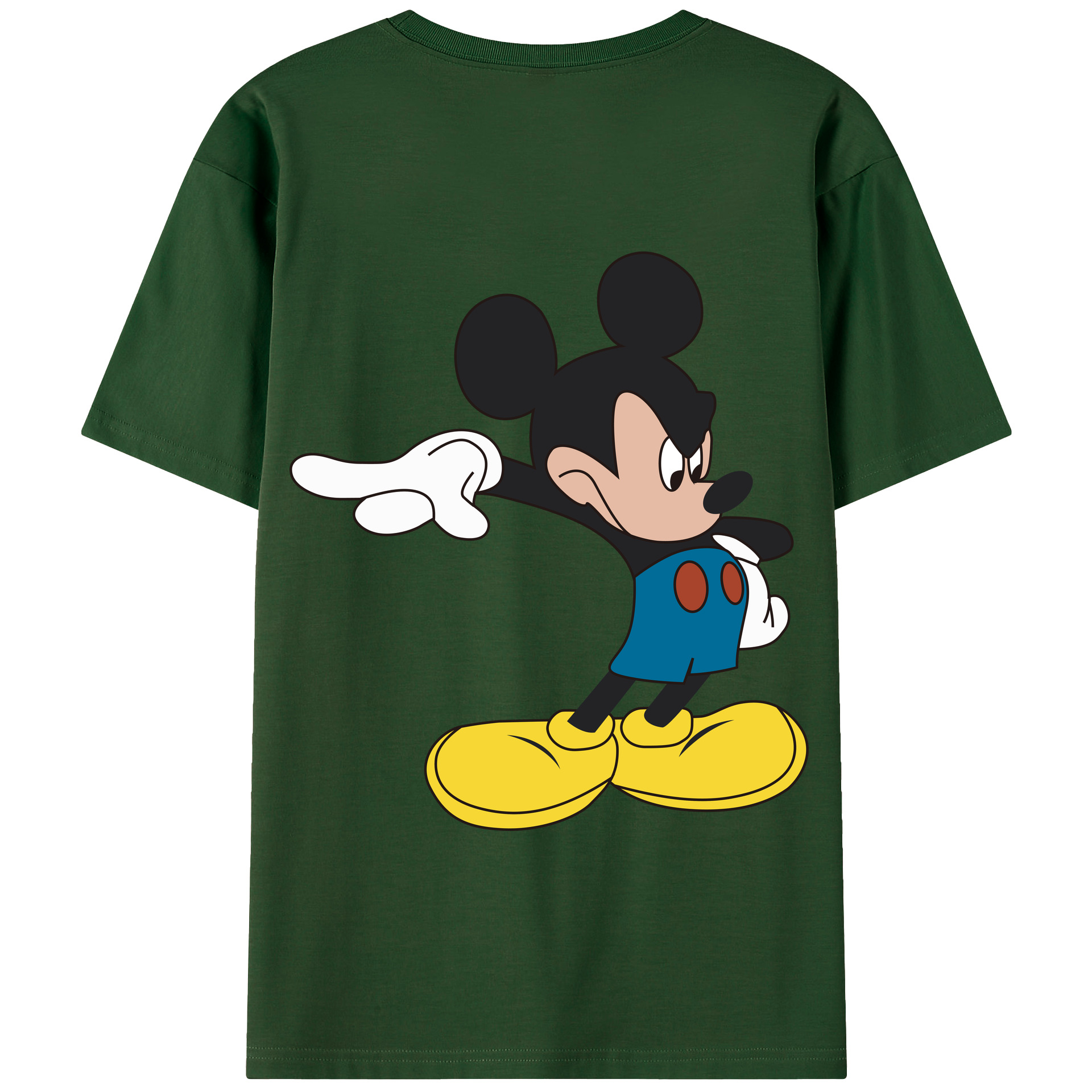 （画像用） ミッキーマウス Mickey Mouse 綿100％半袖Tシャツ（背面プリント）
